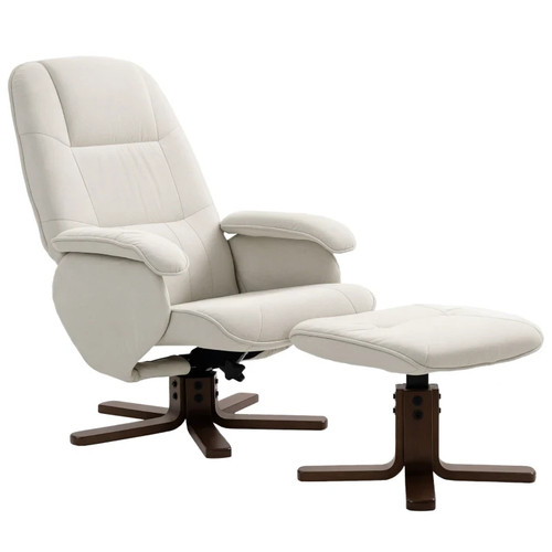 Linen swivel recliner chair - linen,