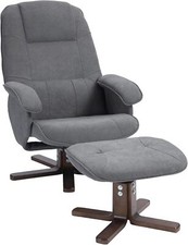 Swivel Linen Recliner Armchair