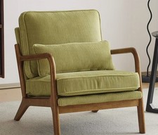 Corduroy Lounge Armchair with