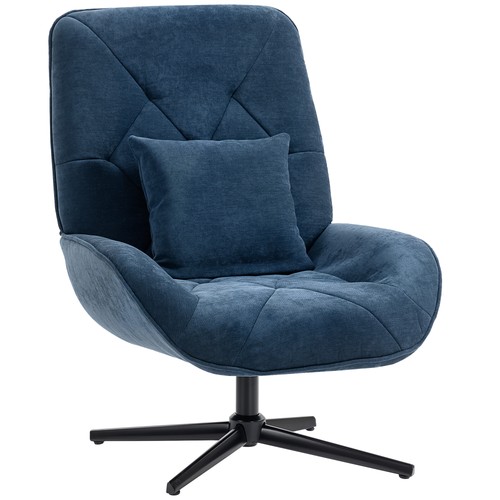 Homcom swivel accent - homcom, chair