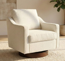 Beige Swivel Armchair Living