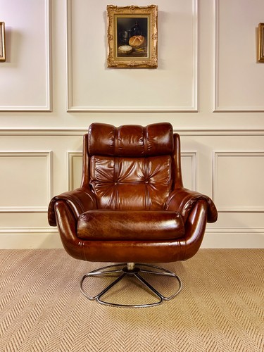 Mid century danish tan - century, leather