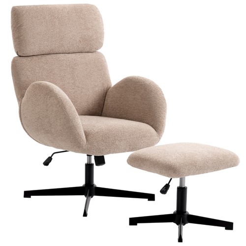 Homcom swivel armchair with - homcom,
