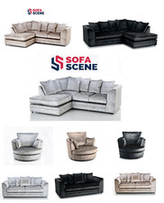 Sofa Crushed Velvet 3 2 Seater