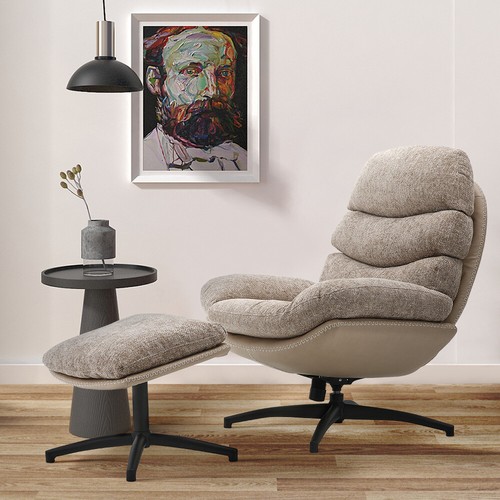 Fabric upholstered egg chair - egg,